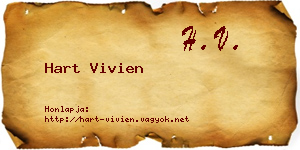 Hart Vivien névjegykártya